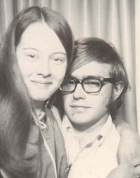 1970: Jeff & Carol in a downtown Chicago photo booth